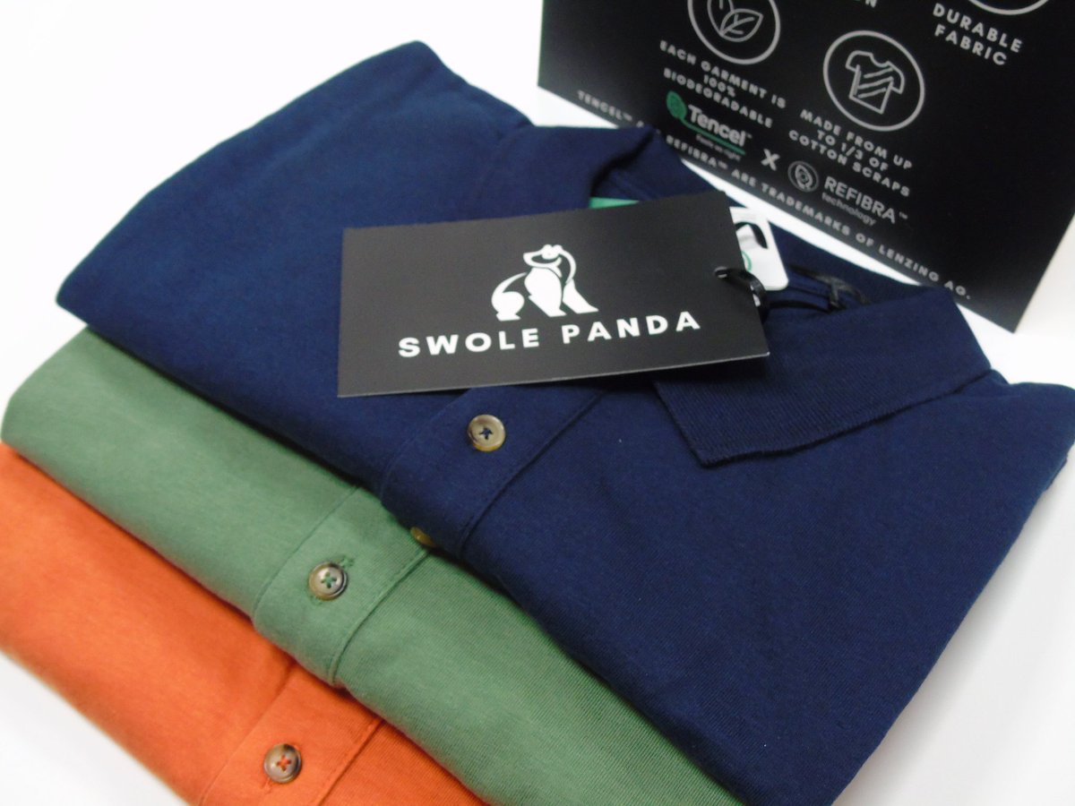 We are very happy to now stock these fantastic <a href="/swole_panda/">Swole Panda</a> REFIBRA Polo Shirts! The quality is superb and they're extremely soft, making them a great choice for Spring / Summer!

#swolepanda #sustainablefashion #ecofashion #poloshirt #menswear #mensfashion #SS22 #shoplocal
