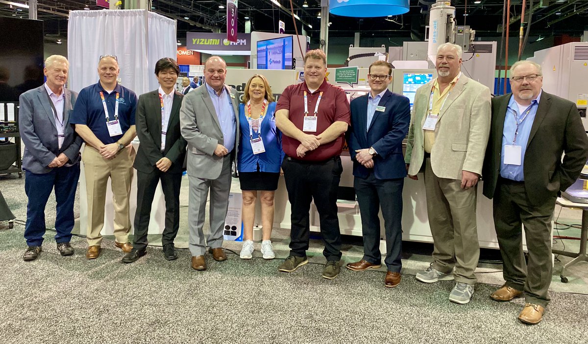 SodickIMM's tweet photo. Had a GREAT week at #PTXPO with partners M.R. Mold, Matrix Tool, Inc., and Nexus Elastomer Systems. Thanks to @plastechmag and @MMTMag for a fantastic show! #injectionmolding #plastics https://t.co/jNilgSQuCo