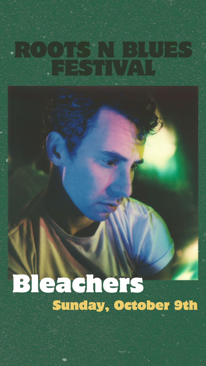 bleachersmusic's tweet photo. we’re headlining @rootsnbluesfest! had to make sure we hit the midwest this tour … tickets on sale NOW: https://t.co/wJPpW5ZRj7 https://t.co/vSKfdpfYZA