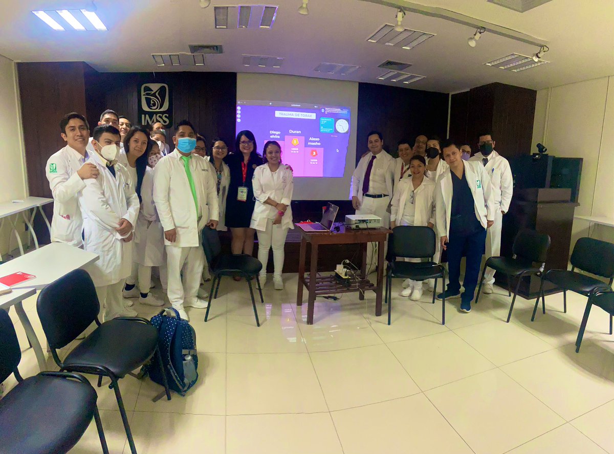 DraTraumaChoque's tweet photo. #Kahoot #viernesAcademico #ResidentesdeUrgencias #misCrias https://t.co/BGPILDa9Tm