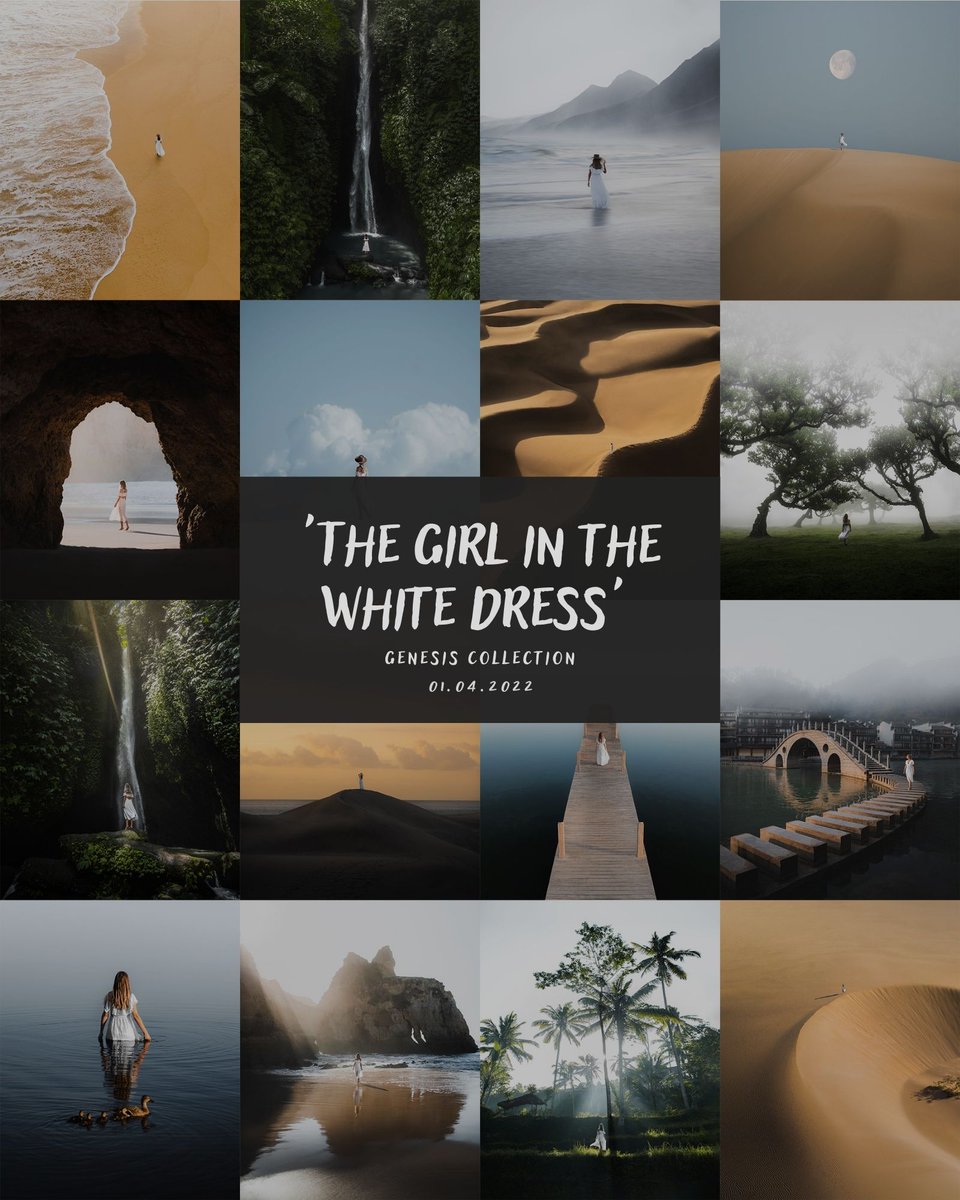 'The girl in the white dress' is finally live!🙌🏽✨
Very stoked on my first collection drop.

Check it out! 👇🏽
opensea.io/collection/the…