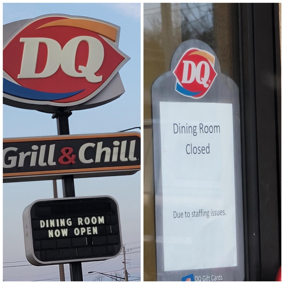 frontrowvol's tweet photo. @DairyQueen no April fools joke which is it?? https://t.co/LFp1mICq4h