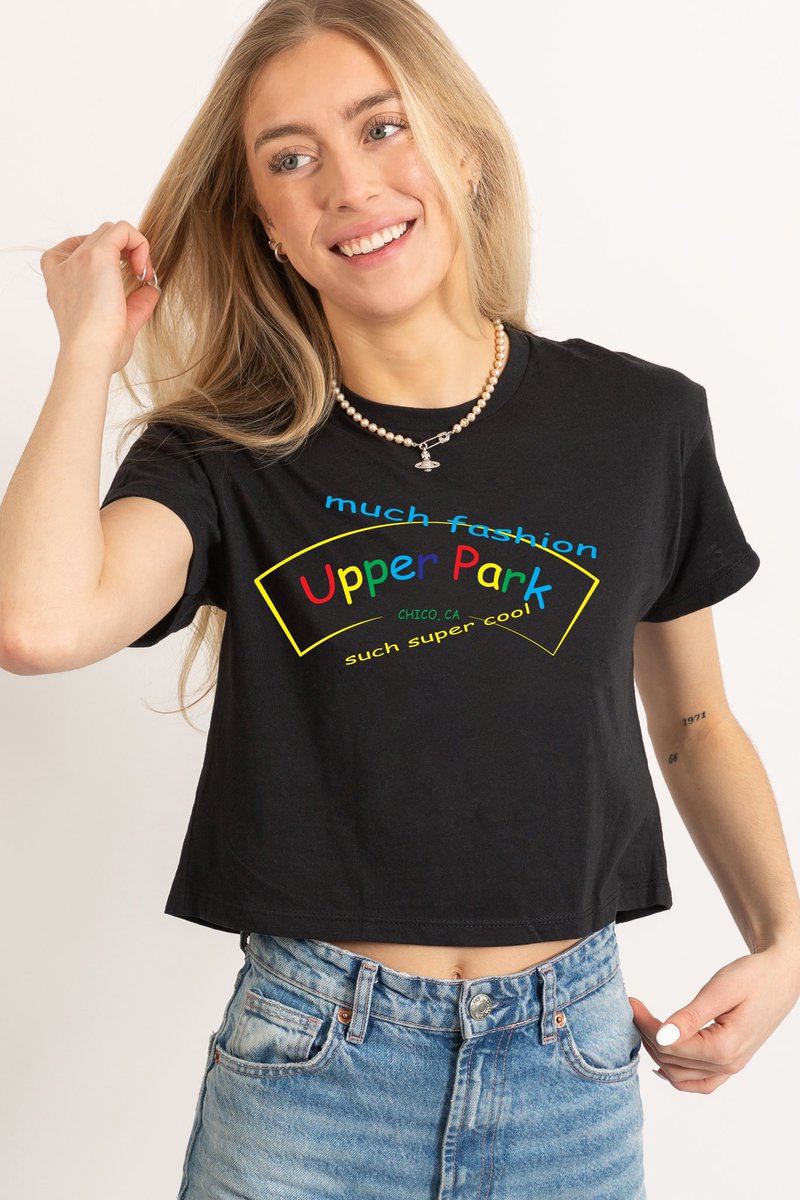 UpperParkChico's tweet photo. After tireless nights and months of preparation we’re launching our spring collection. Unmatched artwork combined with the highest quality fabrics, completely designed and decorated in Chico, Ca. These are your new spring pieces. April fools ;) #DOGE #DogecoinToTheMoon https://t.co/WLBTeNqMkb