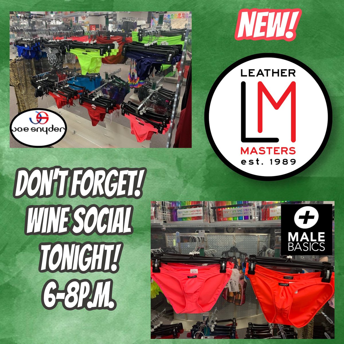 EmCityKCMO's tweet photo. New Joe Snyder!
New Male Basics!
Wine Social Starts Tonight!
  No April Fools here, we have new Joe Snyder and Male Basics in…and our monthly wine social starts tonight at 6:00p.m.!  Come by and say hi and see all of our new items and leathers! https://t.co/HQpiLazAq1