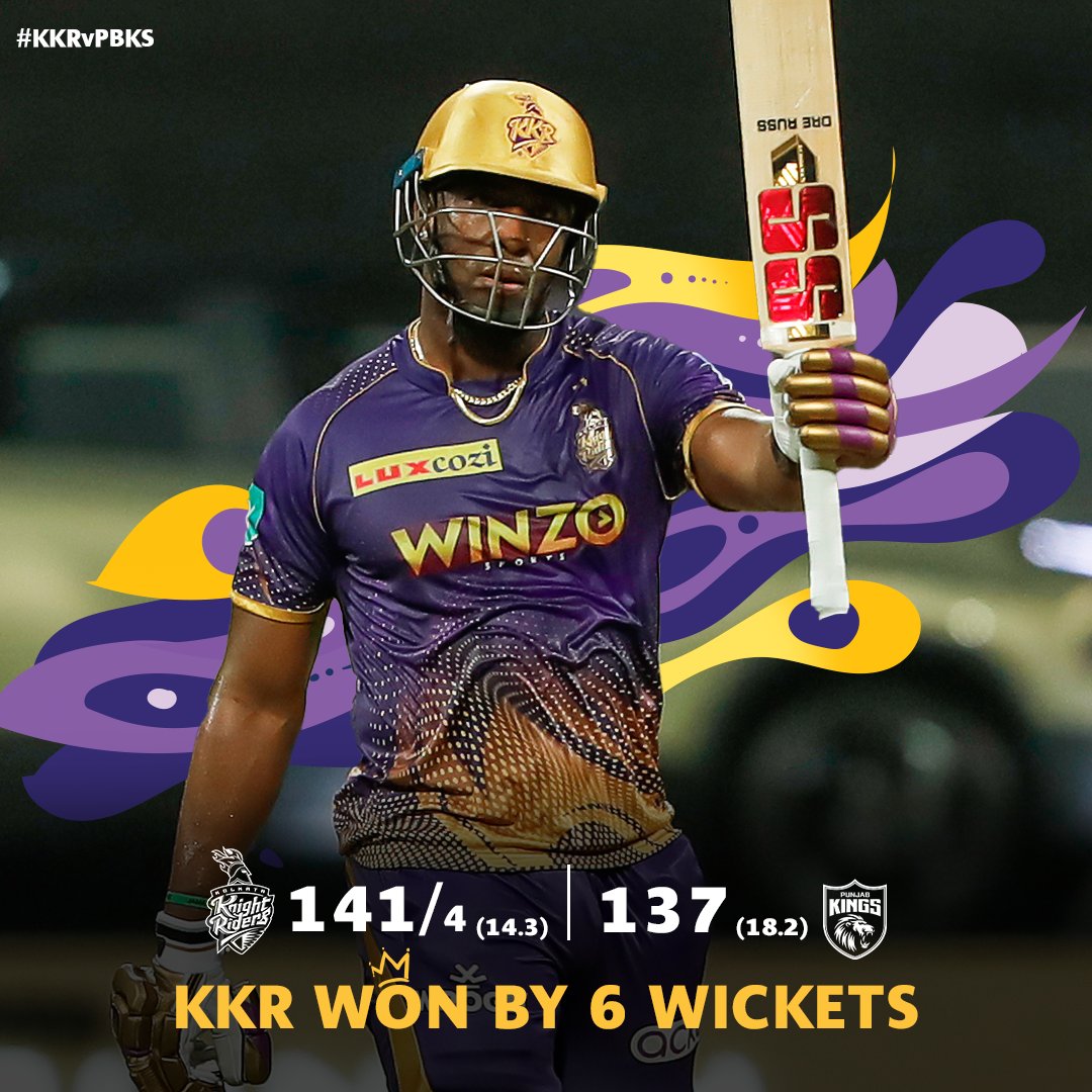 KKRiders's tweet photo. PERSISTENCE. RESILIENCE. DOMINANCE. 💜

#KKRHaiTaiyaar #KKRvPBKS #IPL2022 https://t.co/axcYImDqkg