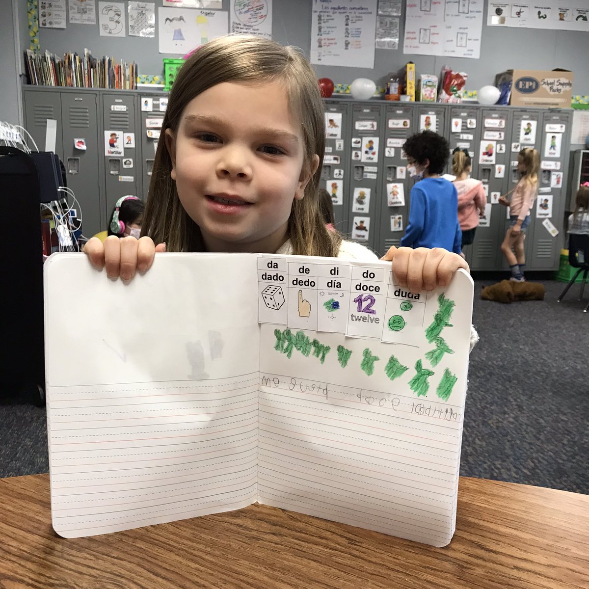 BColmeneros's tweet photo. We love writing in #spanishimmersion @HicksElementary Sometime we do such an amazing job that it is worth bragging for @AnnieRiveraEdu @krn_watson @SHENIQUAJ0HNS0N https://t.co/eatYXonWuM
