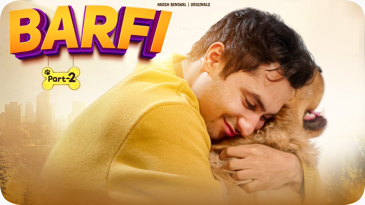 keyur1603's tweet photo. Barfi Part 2 is  out now on @iamharshbeniwal Youtube channel!
Harsh sir what series have you made !!!
Miss you barfi.
Best and emotional series ever.

#Barfi @iamharshbeniwal
Jaao jake dekho.

Link - https://t.co/nYXF8odJoM https://t.co/wZG3t8D0LU