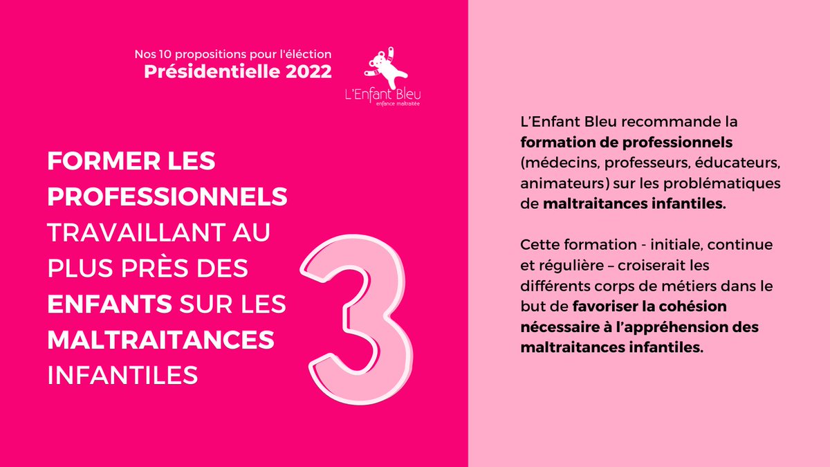AssoEnfantBleu's tweet photo. 👇 Retrouvez notre troisième proposition visant l'amélioration du système de la protection de l'enfance !

@IDebre @AdrienTaquet 

#enfantbleu #protectiondelefance #Presidentielles https://t.co/WVqPI0NIGs