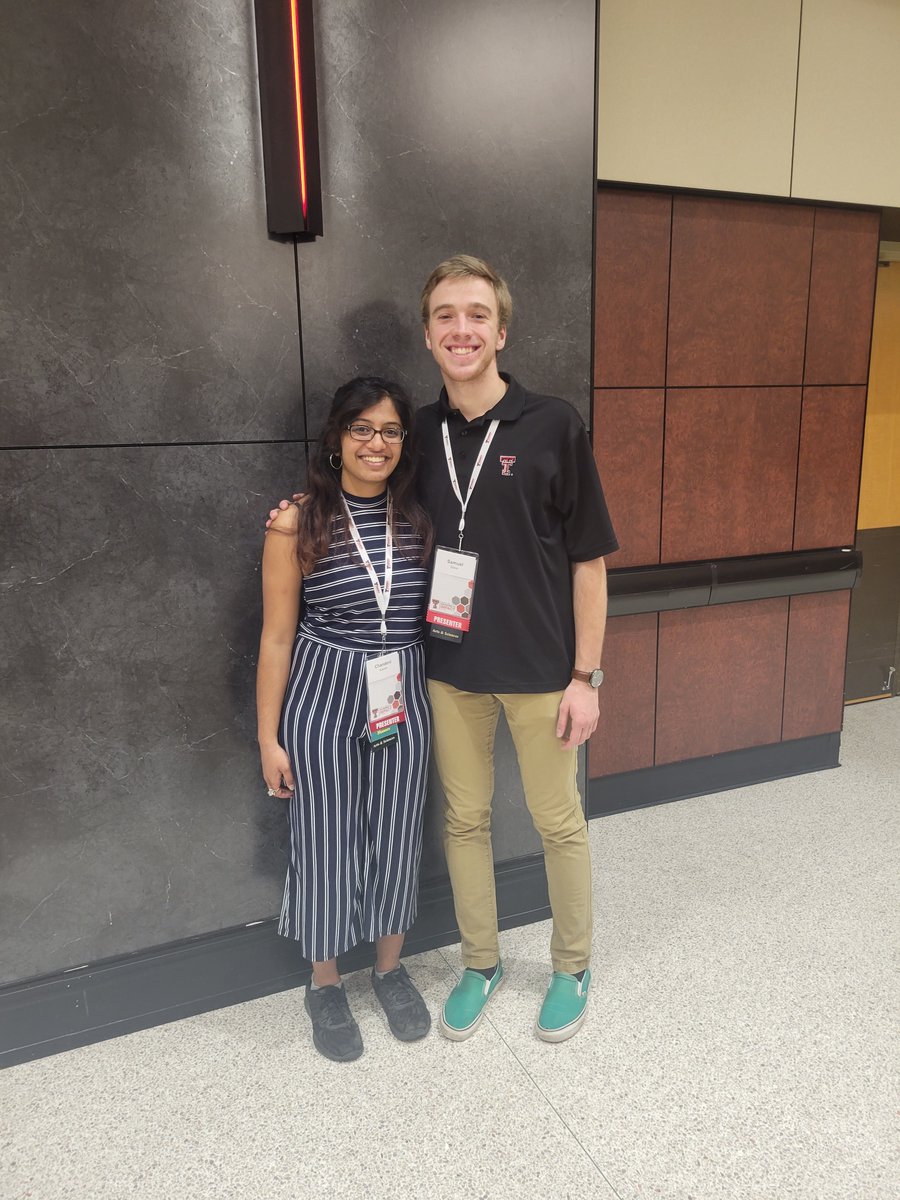 KristufekLab's tweet photo. This week undergrads, Chandeni and Sam presented some of the first results from our group at the TTU #URC2022!!! https://t.co/Vo2KXt8px7