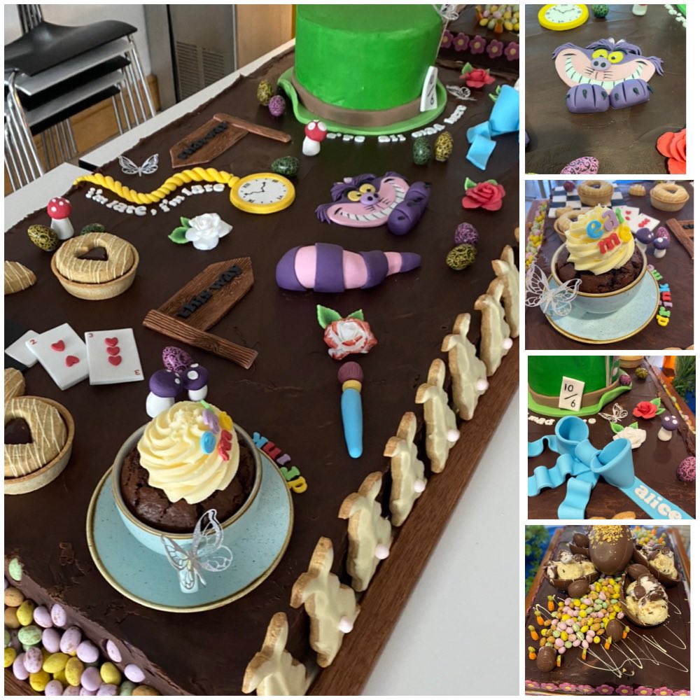 Easter cake today, well done to the team and special thanks to Paul and Kylie for all the hand made decorations <a href="/YarmSchool/">Yarm School</a> <a href="/andy_matthewman/">Andy Matthewman</a> <a href="/PjWilson03/">PJ</a> <a href="/MichelleHought3/">Michelle Houghton</a> <a href="/IndiesSodexo/">IndependentsBySodexo</a>