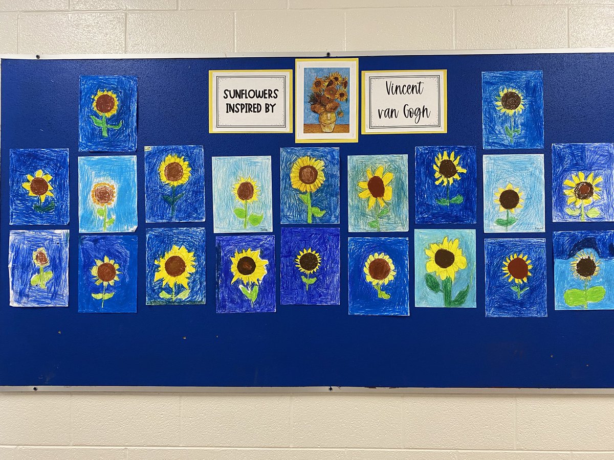 Sunflowers inspired by Vincent Van Gogh <a href="/StGregory01/">St.Gregory</a>