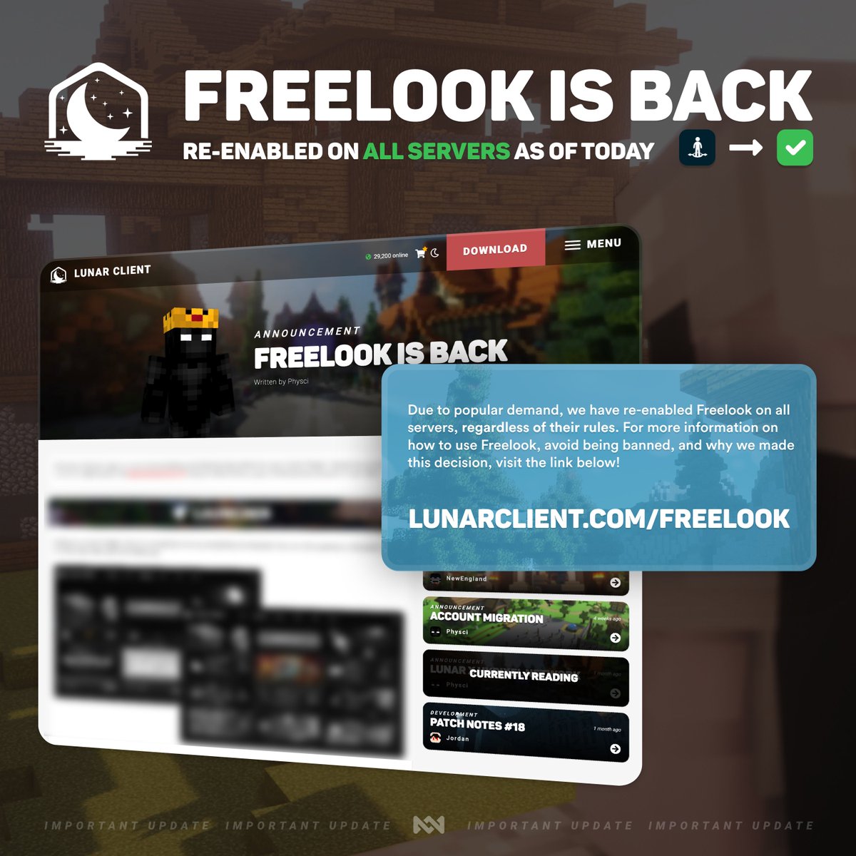 Lunar Client tweet media