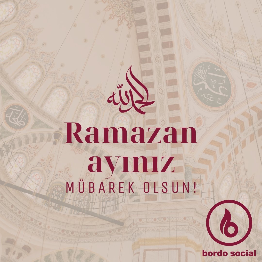 Ramazan ayınız mübarek olsun!