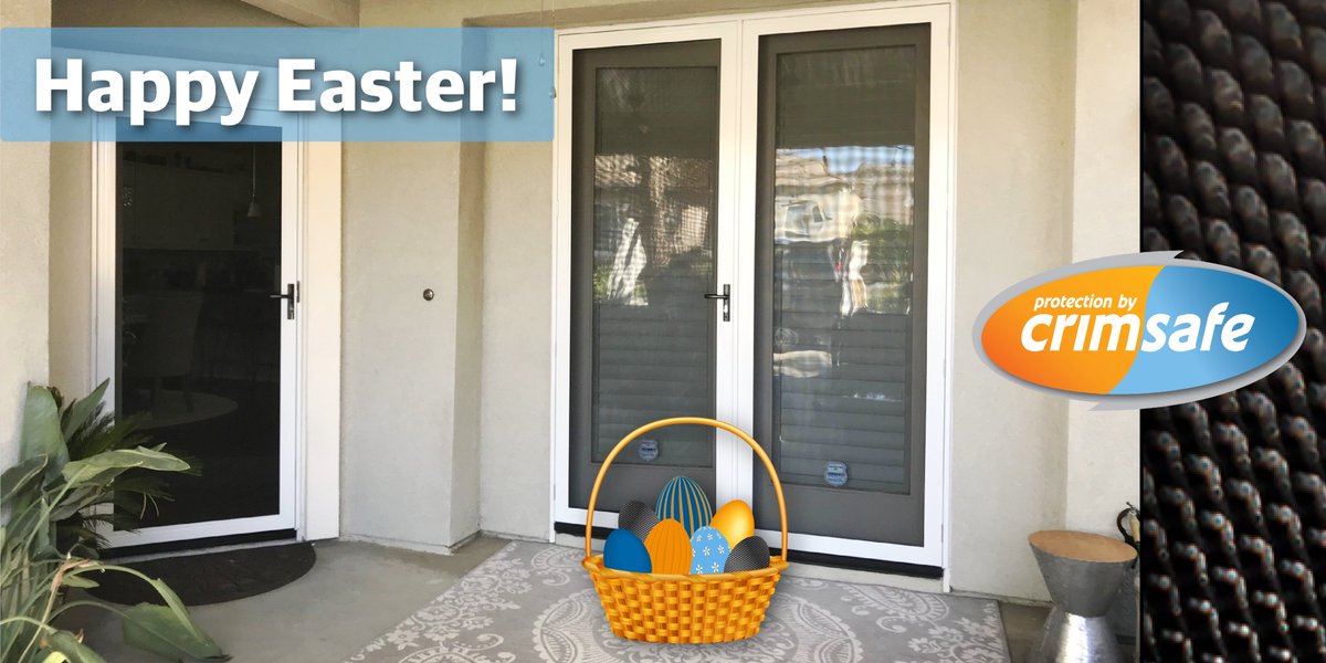 Take as much time as you need on the Easter Egg Hunt this year while Crimsafe Security and Storm Screens protect your home from those hunting for an easy opportunity to sneak in while you're away.

#Crimsafe  #screendoor  #renovationideas #homesecurity #security #Easter