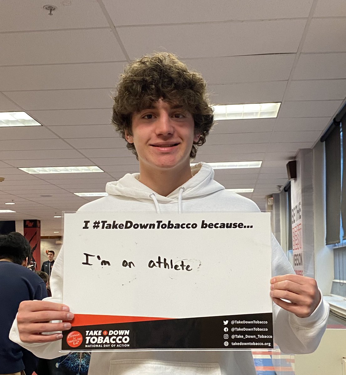 Thanks to all the @ConradRedWolves who shared why they #TakeDownTobacco ! @DelaHOSA