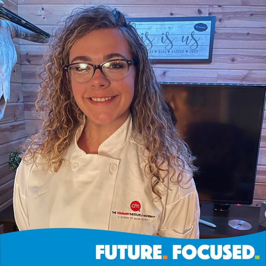 No April foolin'! Kara, a former Hospitality & Food Management student, is now studying at the #culinaryinstitute and utilizing the $30k scholarship she earned as a CTC student. 😮 #FutureFocused