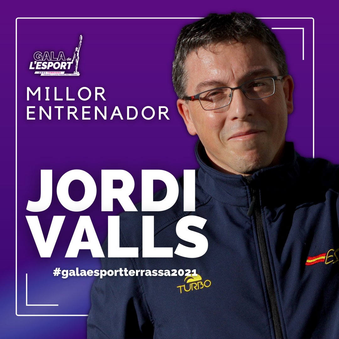 DiarideTerrassa's tweet photo. @atleticdhm @AtleticTerrassa 🏆🌟 El premi 𝗠𝗜𝗟𝗟𝗢𝗥 𝗘𝗡𝗧𝗥𝗘𝗡𝗔𝗗𝗢𝗥 és per al tècnic de la @SpainWpFem @JVNWP1!

🥈🥇 Per la PLATA OLÍMPICA a Tòquio com a ajudant i el TÍTOL mundial júnior com a màxim responsable de l’equip!

👏 FELICITATS!
➡ https://t.co/oz16rqMIhA
🟣 #galaesportterrassa2021 https://t.co/E63CqDmtkj