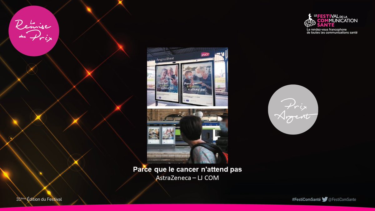 Prix #festicomsante de la #Communication sensibilisation #SantéPublique - Organisation privée - Jury 2
Catégorie Argent 🥈 pour @AstraZenecaFR <a href="/AgenceLJCom/">LJ Com</a> 
📌Parrain <a href="/vidalactus/">Vidal Actus</a>
#Sante #hcsmeufr  #comsante