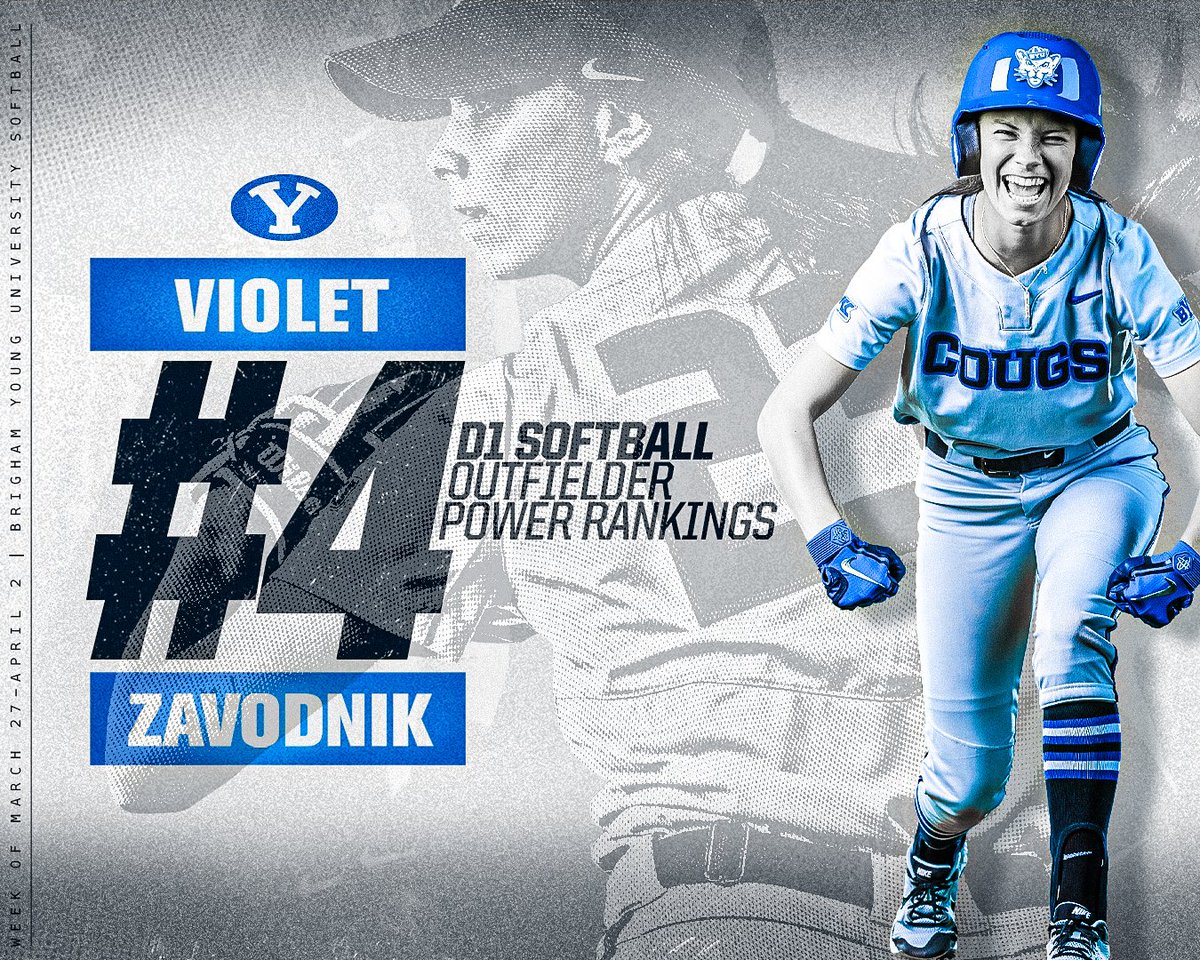 SAY HER NAME 🗣

Violet Zavodnik is ranked #️⃣4️⃣ in the country in this week's <a href="/D1Softball/">D1Softball</a> outfielder power rankings ➤ bit.ly/3J3vDCe