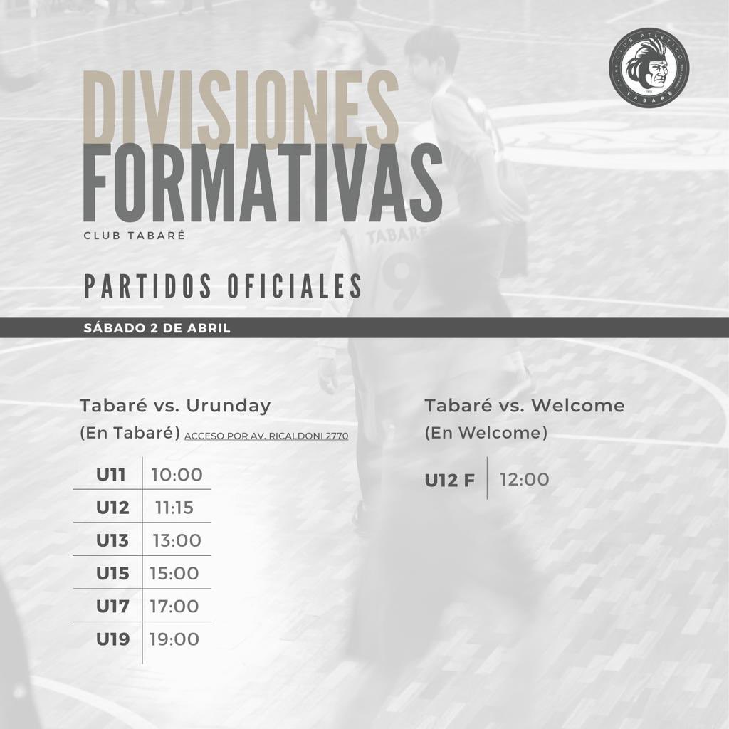 ⛹🏻 ¡Volvimos! 
Partidos del fin de semana 👇🏻