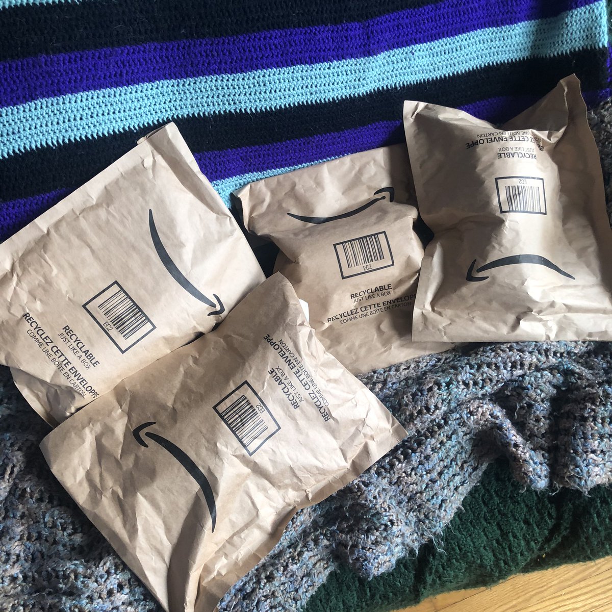 ANNESGLUM's tweet photo. i ordered 4 egg noddle packages from amazon and they packaged them all in their own bag https://t.co/0EaZ5uzvYi