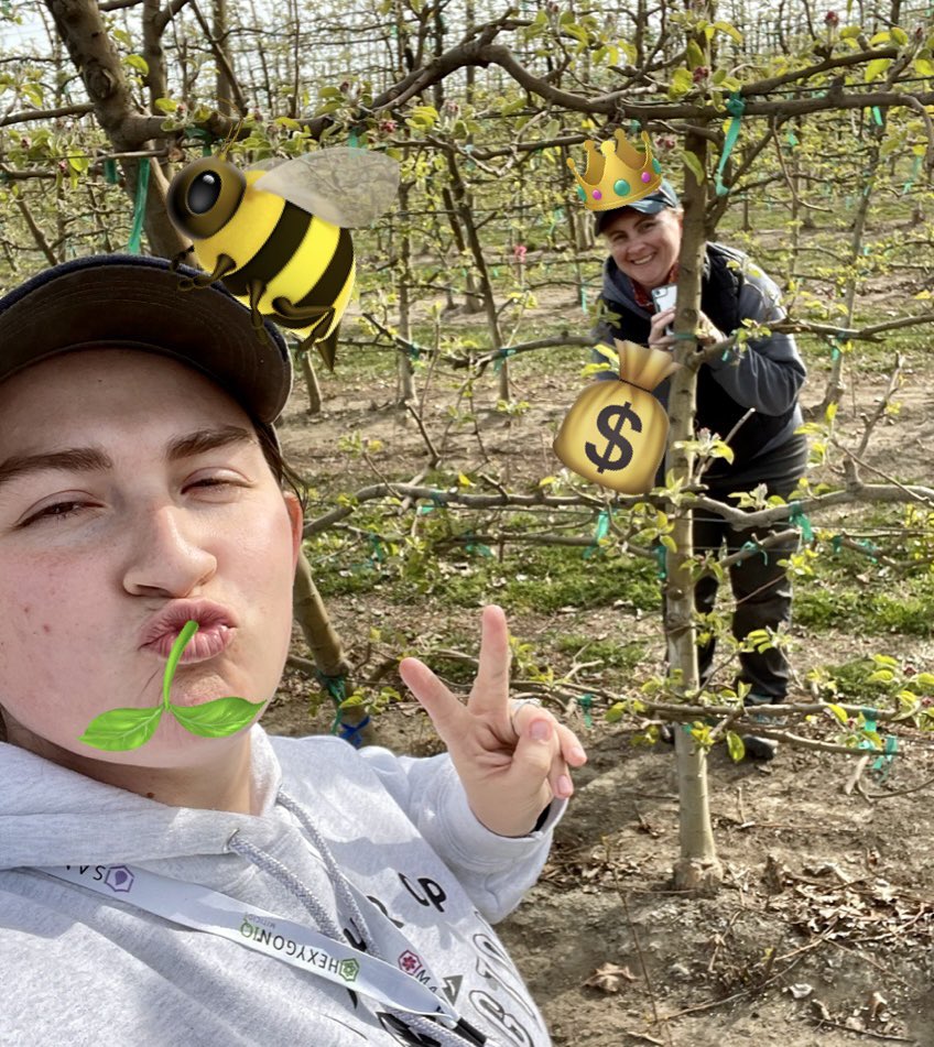 ✨ Queen B’s Kaitlin and Lisa hard at work, making money grow on trees ✨