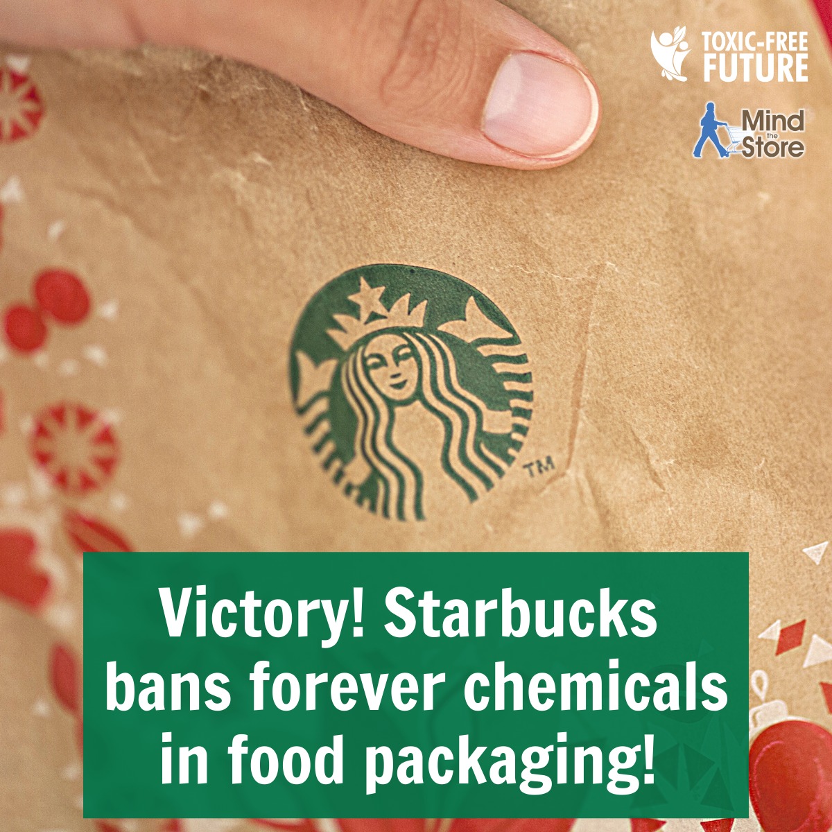 LDAhealthychild's tweet photo. We're raising our coffee cup to @Starbucks, who will #BanPFAS from its packaging in the U.S. by the end of 2022! Tell Congress it's time to ban #PFAS from ALL food packaging. Take action: https://t.co/O4fQAPXiSQ #HealthyChildrenProject #MindTheStore https://t.co/v4hk0akxpw