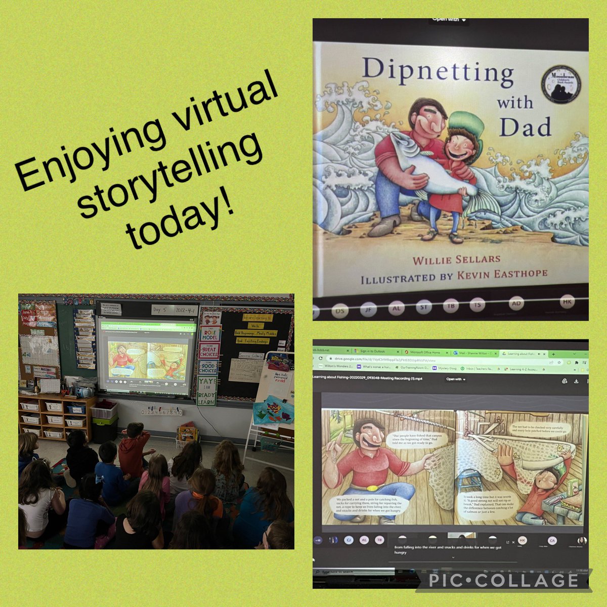 Thank you <a href="/GSandsGamble/">Gretchen Sands-Gamble</a> for reading us the story #Dipnettingwithdad. We made connections to the story to our Science learning #endangeredfish and #indigenoustraditions and shared exciting stories of catching our 1st fish! <a href="/LKelempro/">LKDSB Elem Program</a> <a href="/9Duker9/">Duker Elson</a>