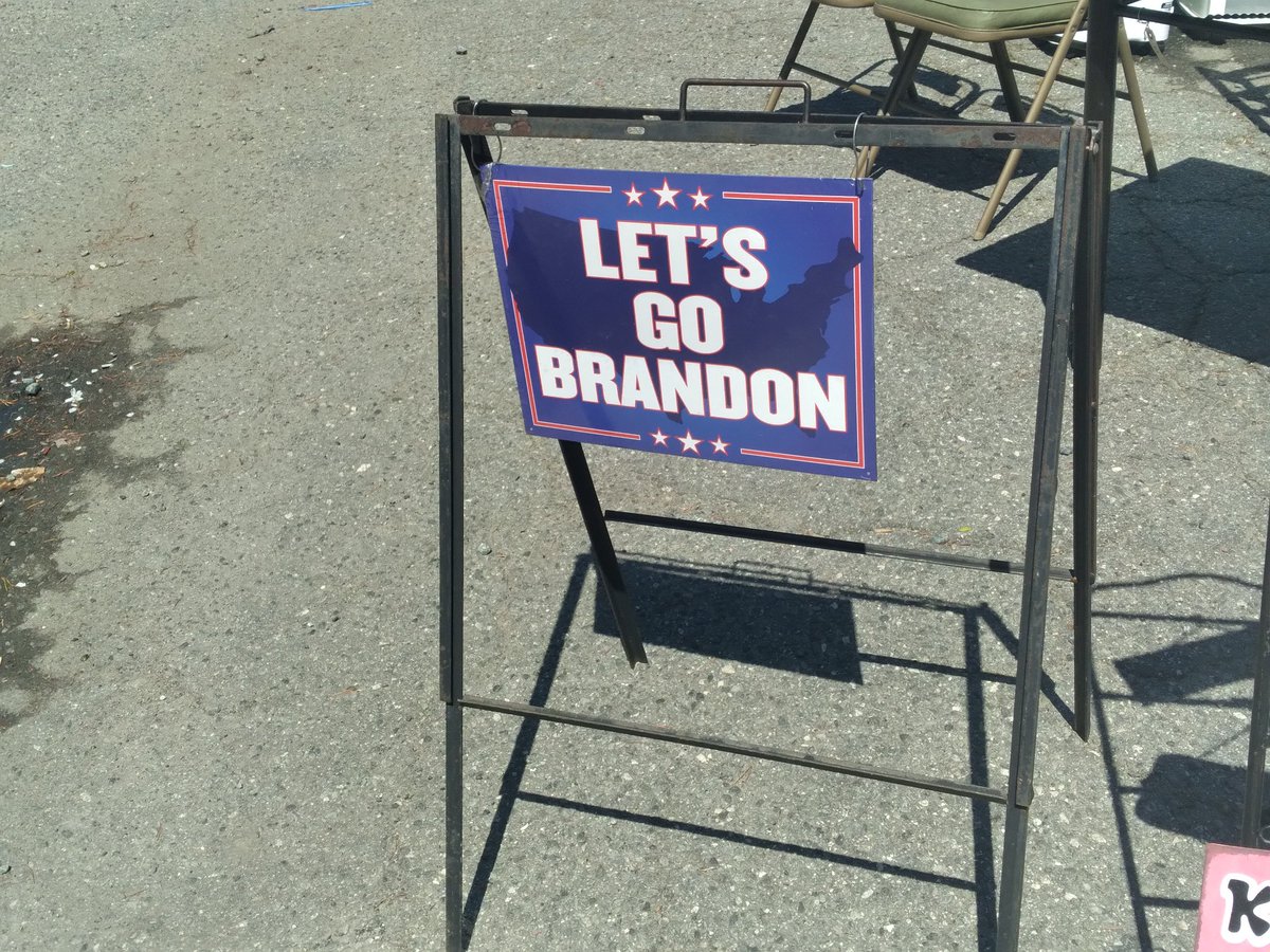 nicci_Lin's tweet photo. Made such a big impression, you can find this sign in Rural Hall, NC. Let's Go Brandon!! What a legacy!! https://t.co/MujkiDmXJP