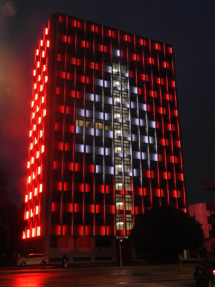 Iconic buildings across Croatia lit up in burgundy colour on the last day of Myeloma Awareness Month  #beatcancer #MultipleMyelomaAwareness #MYelomaACTION