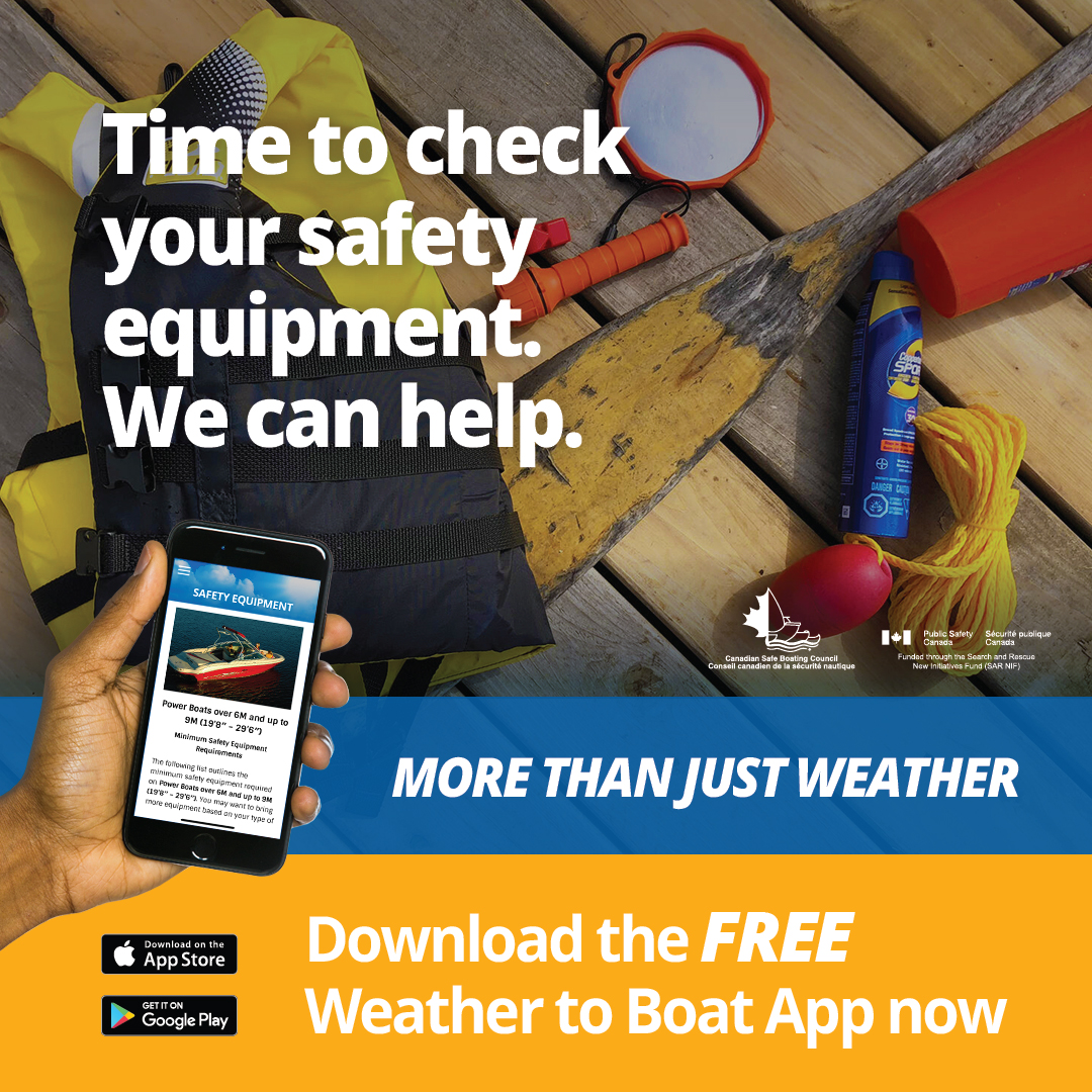 csbc_bt_tips's tweet photo. Now is a great time to check your safety equipment and ensure that it is in proper working order. Let the #WeatherToBoat app help you with the required safety equipment lists that are specific to your style of boat.

Available in the app store.

#BoatingTips #KnowBeforeYouGo https://t.co/XGjpFkboG1