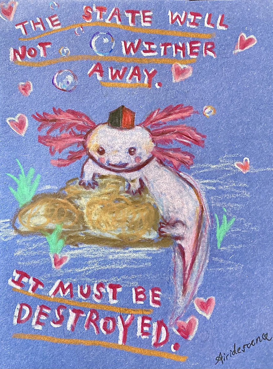 airidescence's tweet photo. …Day 1 of anarchist… axolotls. https://t.co/r8sxP80FJ8