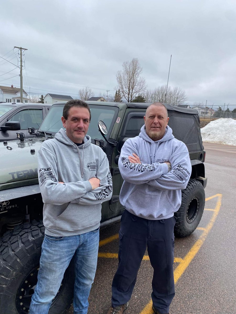 NutsJeep's tweet photo. New hoodie day! Prez and Founder wearing new swag!
#jeepnuts #nutssticktogether https://t.co/fM84dswAXG