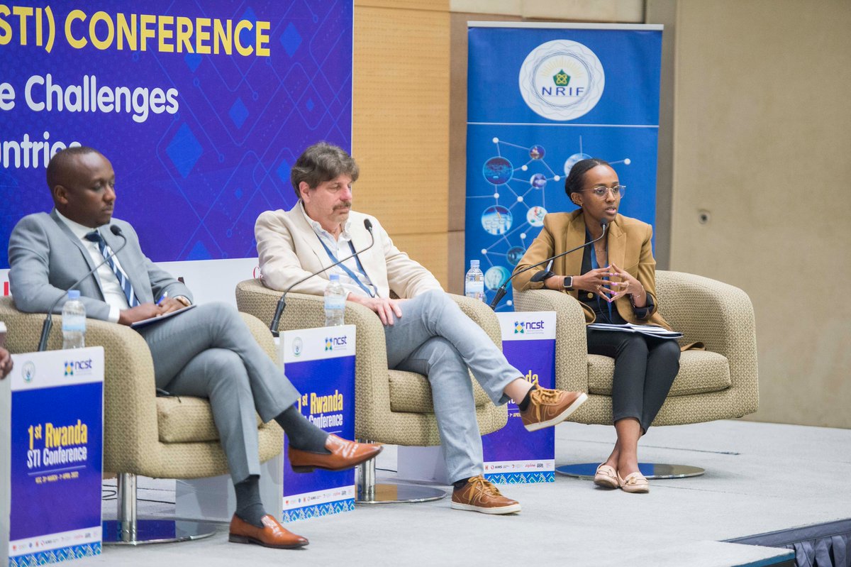 ZiplineRwanda's tweet photo. Our Head of Regulatory Affairs, @Melrusa, joined a panel discussion alongside @agnesbinagwaho, @noellabigirim, Claude Mambo, & David Kalvin at the #STIConference organized by @NCSTRwanda about strategic R&D investments for improved technologies to mitigate COVID-19. #TeamZipline https://t.co/k6ji2RScPD