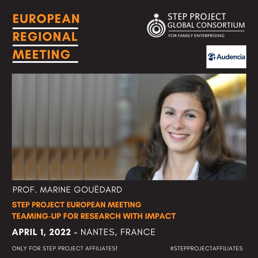 spgcfamilyeship's tweet photo. #STEPProjectAFFILIATES - Our affiliate member Marine Gouëdard-Monne from Audencia is attending the STEP Project Global Consortium European Regional Meeting to discuss research projects.
#stepproject #familybusiness #entrepreneurship #research #atstepweneverstop #europe #audencia https://t.co/kcUhOzLL2O