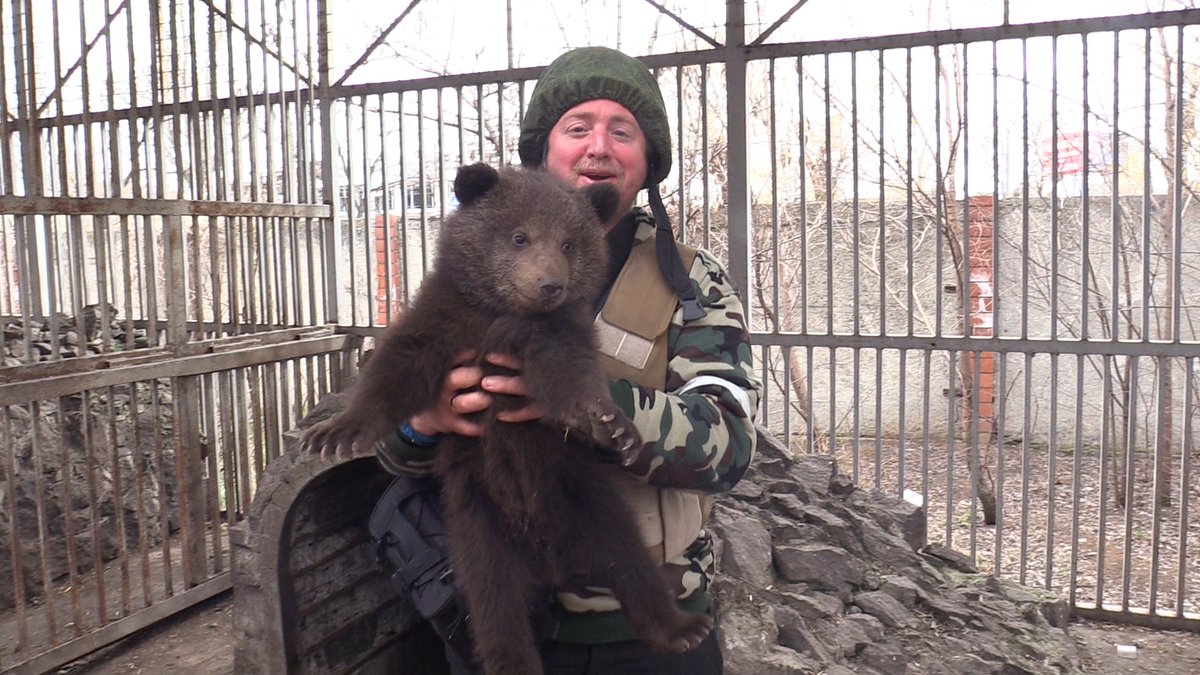 At the #Mariupol ZOO Park With <a href="/MTIClarke/">Maximilian Clarke</a> 
In a hell on Earth, we were able to find a way to smile.
We hope the best for the animals (and their keeper who refuses to leave them)
Full Reports Coming Soon
