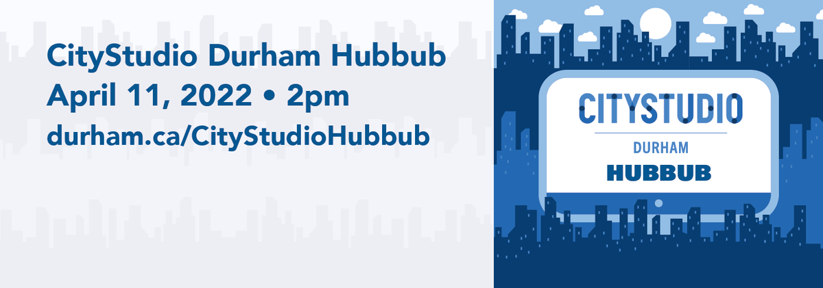 RegionofDurham's tweet photo. #CityStudioDurham is demonstrating the value of innovative partnerships between government and post-secondary schools.
Want to know how? Join us at our virtual Hubbub on April 11 at 2 p.m.: https://t.co/4SeVWrm51s 🎓💻 💡 #IntelligentDurham https://t.co/9rheDeXZ33