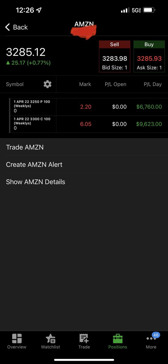 RealNourAtta's tweet photo. $AMZN paid the bills today $16,000+ Day🥷🏽 https://t.co/Jw9k6LagsO