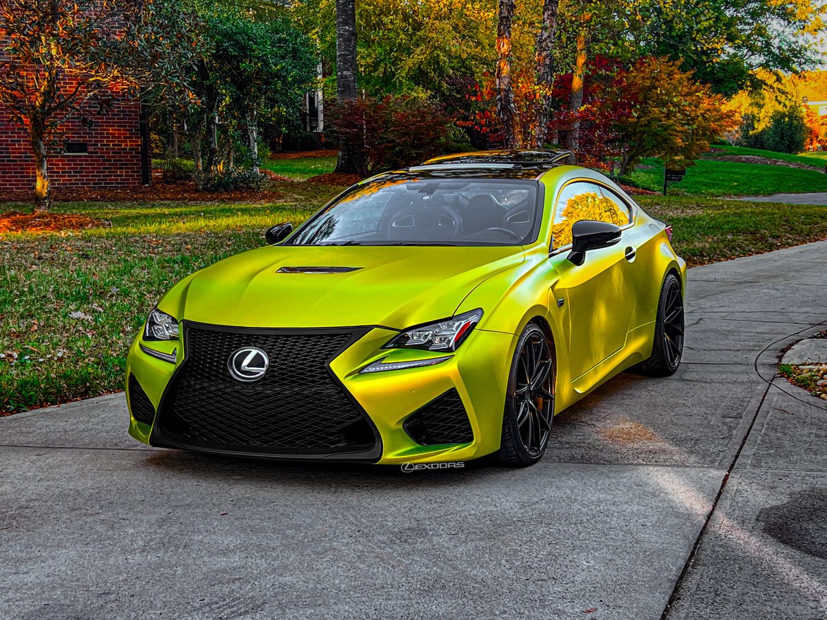 LexDDas's tweet photo. Happy Front End and "F" Friday! Have a great and safe weekend, everyone! (This photo is from Fall 2021) 
#Lexus #LexusRCF #LexusLove #FrontEndFriday #LookAtMyLexus #LexusF #LexusFSport #RCF #LexusCustom @lexus https://t.co/D3juQbEWR3