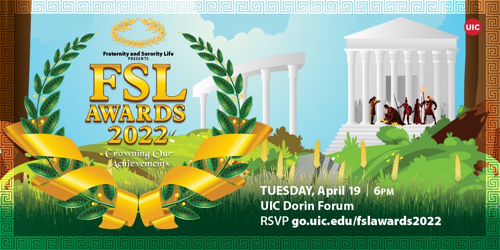 RSVP &amp; join us April 19 for "Crowning Our Achievements" - FSL Awards 2022
go.uic.edu/fslawards2022