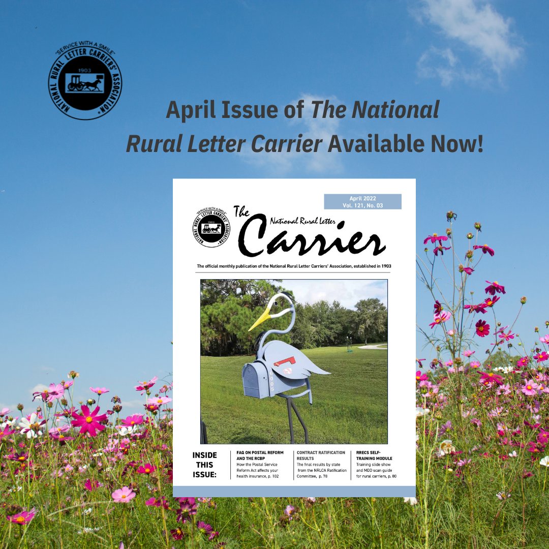 National Rural Letter Carriers' Association on Twitter "NEW The April
