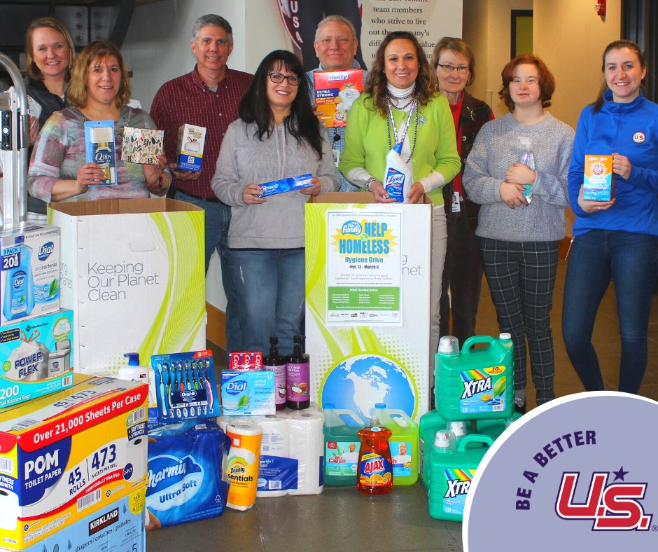 Giving back to our community and those in need is in our DNA. Thank you to our awesome team members that helped donate products to help families in need within our community. Your generosity will help stock the shelves of 90+ homeless and crisis programs in 19 Wi communities.