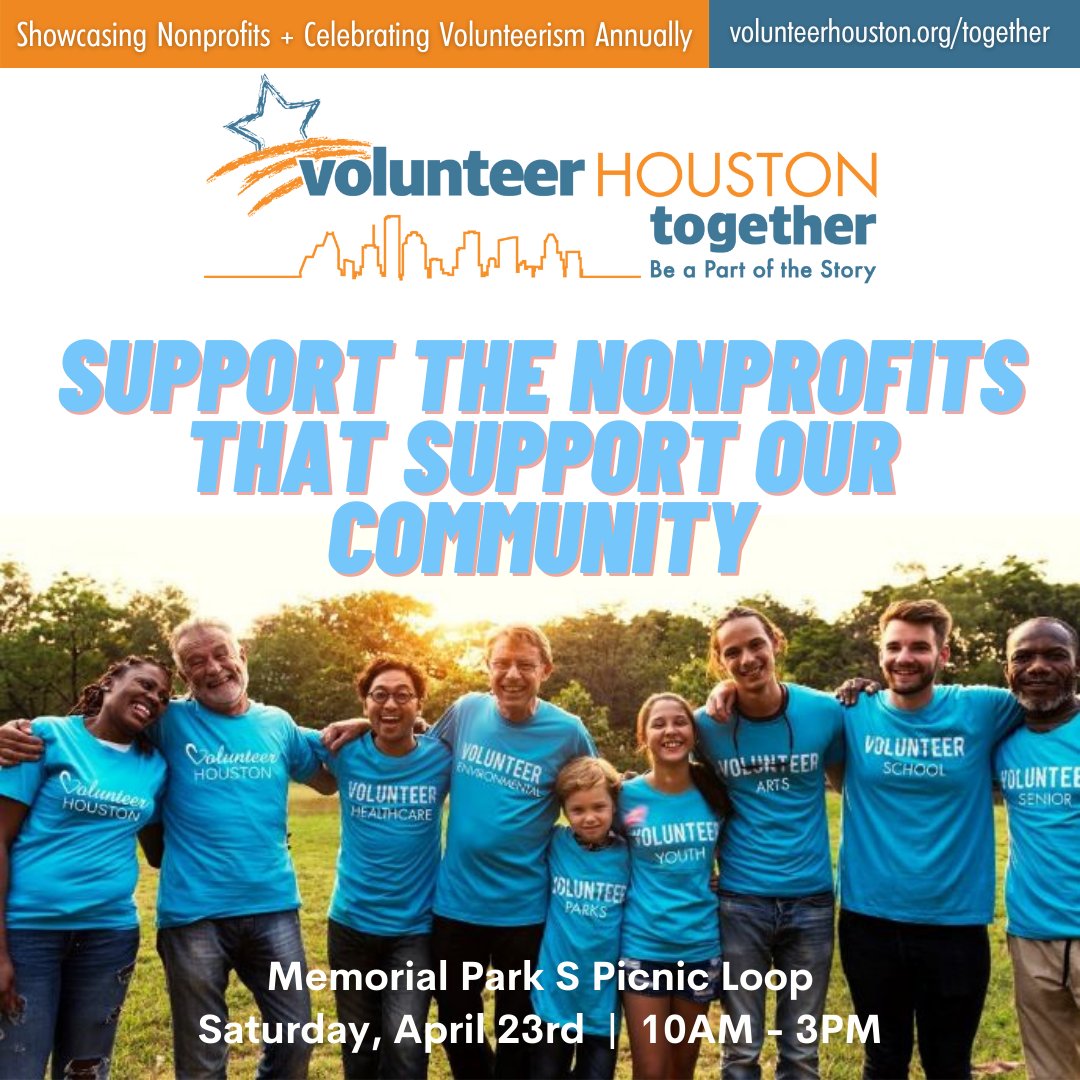 NeighborHOU's tweet photo. When you support local nonprofits you support neighbors! Join us Saturday, April 23, 10am-3pm to learn about our partners and the important work they do in our communities! #houstontogether #beapartofthestory More info:  https://t.co/NcFBrGXS4o https://t.co/R4z5auGHFJ