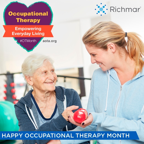 April is National Occupational Therapy Month. Richmar would like to recognize and thank all the hardworking OTs! #OTMonth