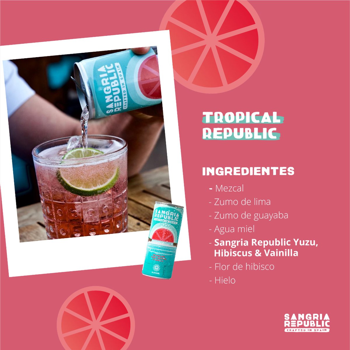 Tropical Republic, ¿a quién le apetece un coctel? 🍹

Este fin de semana sorprende a tus amigos 🤩 con este coctel revolucionario. ¿Te animas a probarlo? 😋

#bebidavegana #singluten #turefrescodesangría #bebidaecológica #cocktail