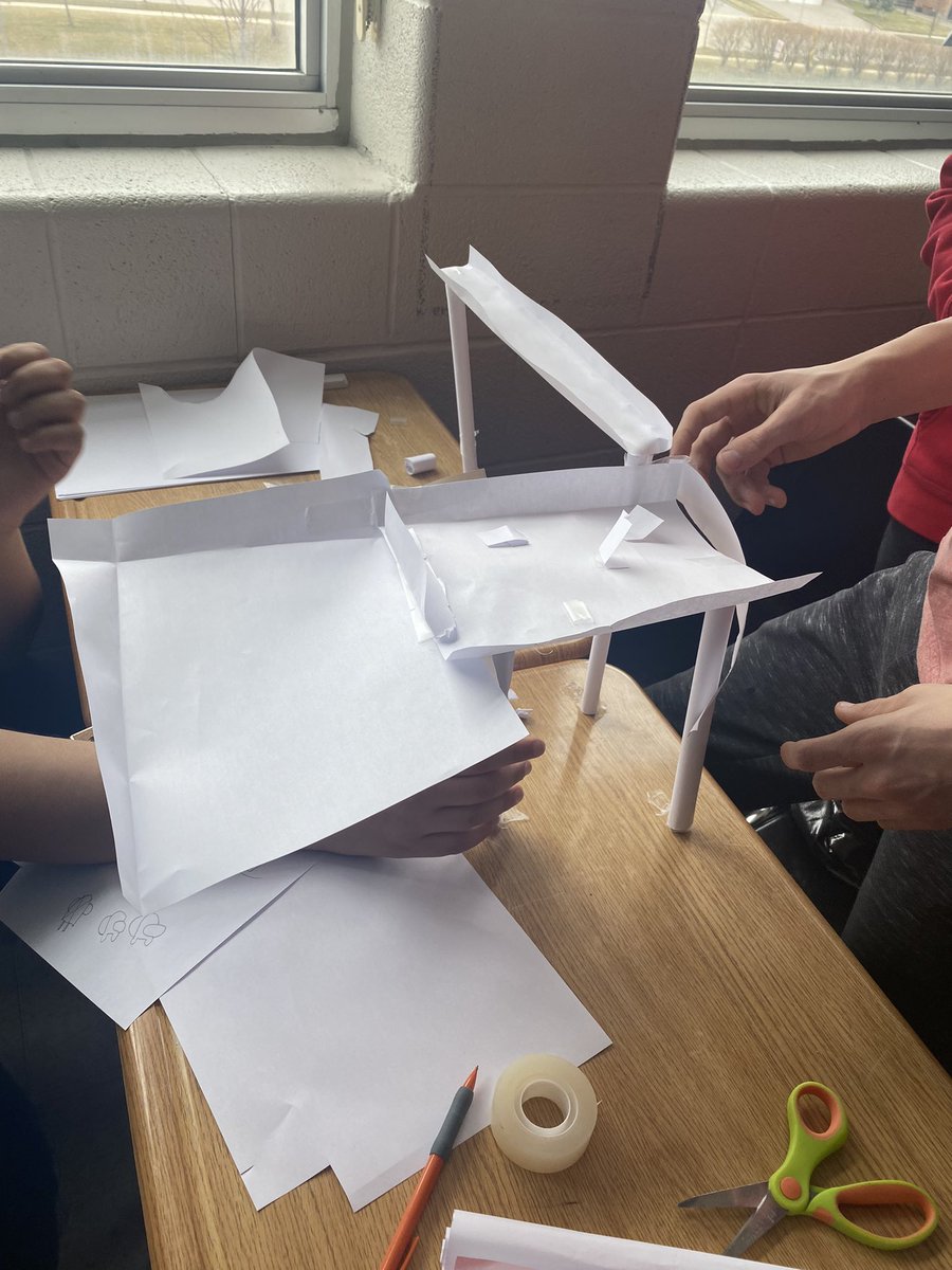 S’s in my grade 7/8 class working as a team to build their contraptions for the Ball Run Challenge! Thanks to <a href="/Connie2Educ8/">Connie Shepherd</a> and <a href="/DPCDSBpowerMEup/">DPCDSB PowerMEup Conference</a> for the idea. #dpguidance