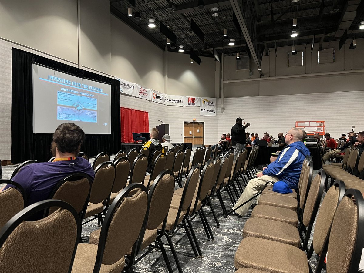 CoachAgpalsa's tweet photo. Thanks @wifca for allowing @NIU_Football and @NIUCoachHammock to speak with the great coaches in the state of Wisconsin. Can’t wait for next spring! #TheHardWay #NorthernExpress https://t.co/XFlOywmqPN