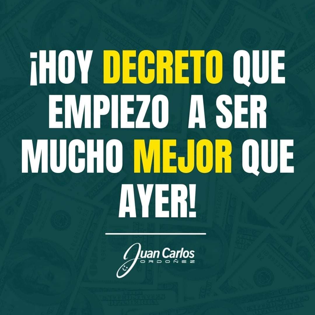 JuanCaOM's tweet photo. Hoy es mi mejor día, hoy es el momento de empezar a mejorar e ir por lo que merezco.  #negociosytrading #negociosonline #negocios #trading #positivevibes #positivo #actitudpositiva https://t.co/lqge34Qd68