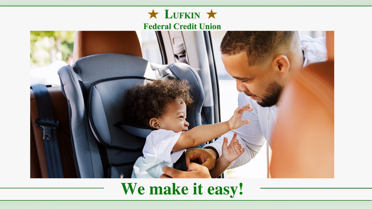 LufkinUnion's tweet photo. Our members are busy and on the go, so a dependable way to get around is necessary. 🚙 
Whether you're in need of a new car or are looking for an upgrade… we have an Auto Loan for you! 💚 

Learn more and apply: https://t.co/ZQF5O9AYS4

#LufkinFCU #LufkinTX #LufkinTexas https://t.co/aPi4UNHmBG