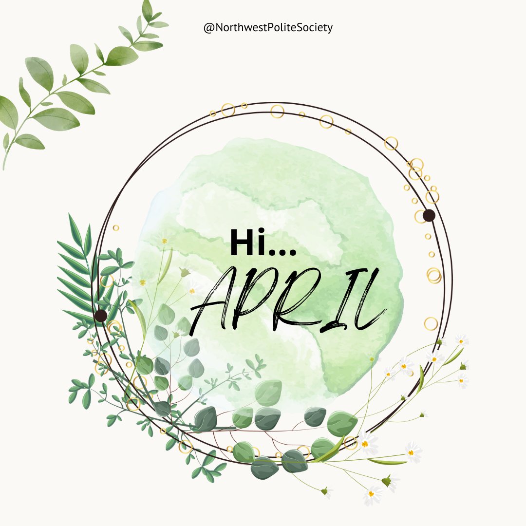 nwpolitesociety's tweet photo. Happy April! Don't be too gullible today 😉
#AprilFools #PoliteSociety #PoliteAF https://t.co/Vx2MqOOxsj